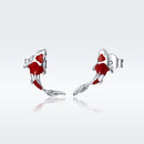 925 Sterling Silver Plated Earrings with Pavé Setting CZ for Women-4