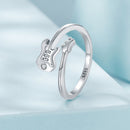 925 Sterling Silver 1.8mm Ring with Pavé Setting CZ for Women-3