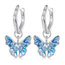 925 Sterling Silver Enamel Pavé Setting CZ Earrings for Women-3