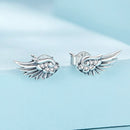 925 Sterling Silver Oxidized Pavé CZ Earrings-3