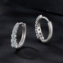 925 Sterling Silver Moissanite Necklace with White Gold Plating, 1.2cm for Women-3