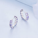 925 Sterling Silver Earrings with Pavé Setting and Plated Platinum for Women-6