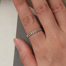 925 Sterling Silver Oxidized Silver Ring for Women-4