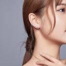 925 Sterling Silver Earrings with Pavé Setting CZ - 2.9*0.7cm-6