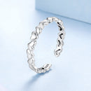 925 Sterling Silver Oxidized Silver 0.3cm Width Ring for Unisex-2