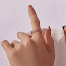 925 Sterling Silver and White Gold Plated Ring for Women-6