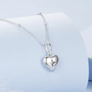 925 Sterling Silver Plated White Gold Necklace 40+5cm with 1.8*1.0cm Pendant for Women-3