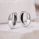 925 Sterling Silver Oxidized Hoop Earrings for Women-5
