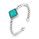925 Sterling Silver Stackable Pavé Setting CZ Ring for Women-1