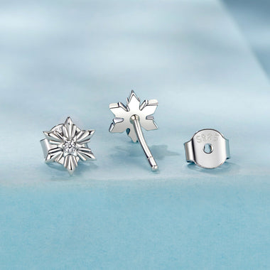 925 Sterling Silver Earrings with Pavé Setting CZ in Oxidized Finish - 0