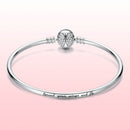 925 Sterling Silver 17.0 cm Oxidized CZ Bracelet for Women-6
