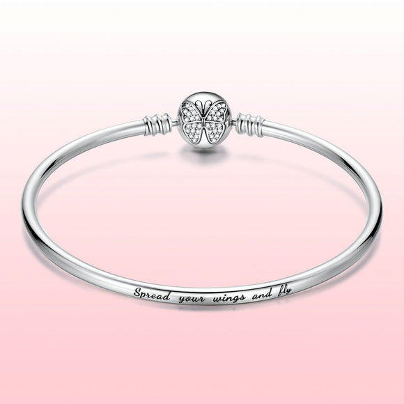 925 Sterling Silver 17.0 cm Oxidized CZ Bracelet for Women