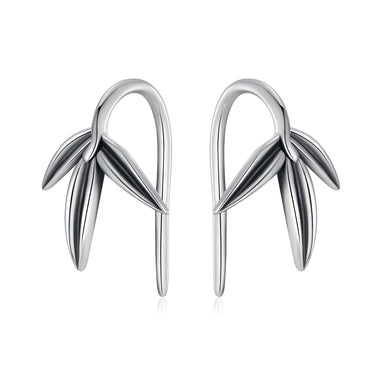 925 Sterling Silver Oxidized Silver Earrings for Women