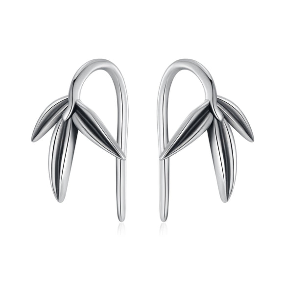 925 Sterling Silver Oxidized Silver Earrings for Women