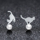925 Sterling Silver Shell Pearl Earrings for Women-2