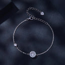 925 Sterling Silver Moissanite 0.5ct Bracelet with Pavé Setting for Women-4