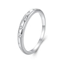 925 Sterling Silver Ring with Pavé Setting CZ, Size 6.0 for Women-1