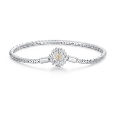 925 Sterling Silver Pavé Setting CZ Bracelet for Women - 17.0 Size, 170mm Length, 3mm Chain Thickness - 0