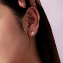 925 Sterling Silver Earrings with Pavé Setting CZ and High-Quality Nacre for Women-5