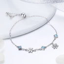 925 Sterling Silver Adjustable Bracelet for Women - 22cm-5
