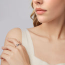 925 Sterling Silver Oxidized Glass Ring-7