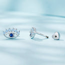 925 Sterling Silver Plated Platinum Opal Earrings for Women-4