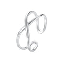 925 Sterling Silver Oxidized 0.7cm Ring for Women-1