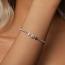 925 Sterling Silver 0.5 Carat Moissanite White Gold Plated Bracelet for Women-5