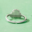 925 Sterling Silver Oxidized Silver Dog Ring for Women-4