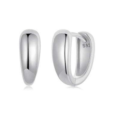 925 Sterling Silver Oxidized Earrings 12x5mm for Women - 0