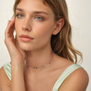 925 Sterling Silver Opal Pendant Necklace for Women - 40+5cm Adjustable Length-6