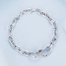 925 Sterling Silver Plated White Gold 19.0 cm Bracelet-4