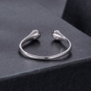 925 Sterling Silver Moissanite Ring Size E-4