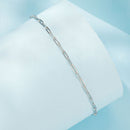 925 Sterling Silver Plated White Gold Adjustable Bracelet for Women-3