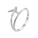 925 Sterling Silver Ring with Pavé Setting CZ, Size 6.0, Oxidized Finish for Women-2