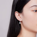 925 Sterling Silver Opal Enamel Earrings - 21x10mm for Women-7