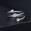 925 Sterling Silver 3mm Moissanite Ring for Women-5
