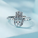 925 Sterling Silver 1.1mm Pavé Setting CZ Ring-3
