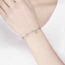 925 Sterling Silver Adjustable Bracelet for Women - 22cm-6
