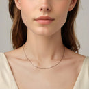 925 Sterling Silver White Gold Plated Necklace 40+5cm for Women-5