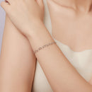 925 Sterling Silver Plated White Gold Adjustable Bracelet for Women-9