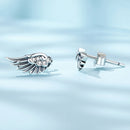 925 Sterling Silver Oxidized Pavé CZ Earrings-4