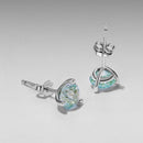 925 Sterling Silver Oxidized CZ Earrings-4