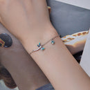 925 Sterling Silver 16.5cm+5cm Enamel Dragonfly Bracelet for Women-7