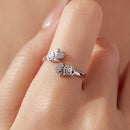 925 Sterling Silver Pavé Setting CZ Ring for Women-5