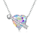 S925 Sterling Silver Adjustable Necklace with CZ Pendant for Women-2