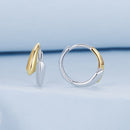 925 Sterling Silver White Gold Plated Earrings 13*6mm for Women-3