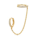 S925 Sterling Silver Earrings with Pavé Setting CZ for Women-4
