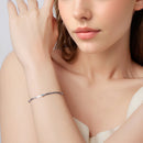 925 Sterling Silver White Gold Plated Multi-Layer Bracelet with Synthetic Turquoise-6