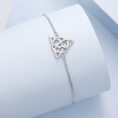925 Sterling Silver White Gold Plated Bracelet with Length 15+6cm for Women-2